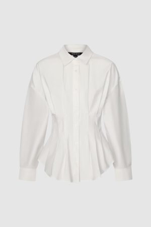 Pleated Nipped Waist Shirts