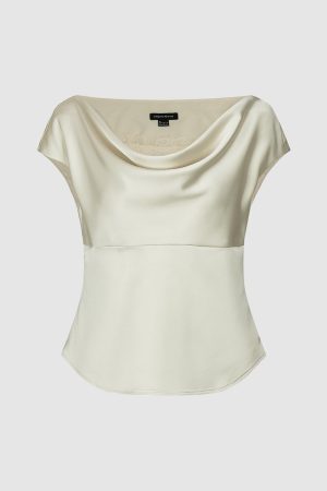 V-Neck Capped Sleeve Overhead Shirt