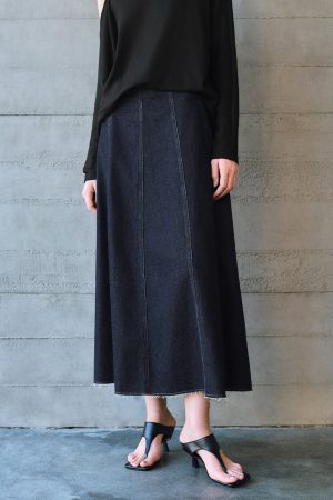 Midi Denim Skirt